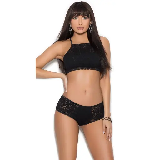 [LS-06012-BK] Regular Lingerie Set LS-06012