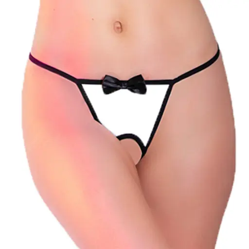 [EPN-04504-BK-WH] Role Play Erotic Panty EPN-04504