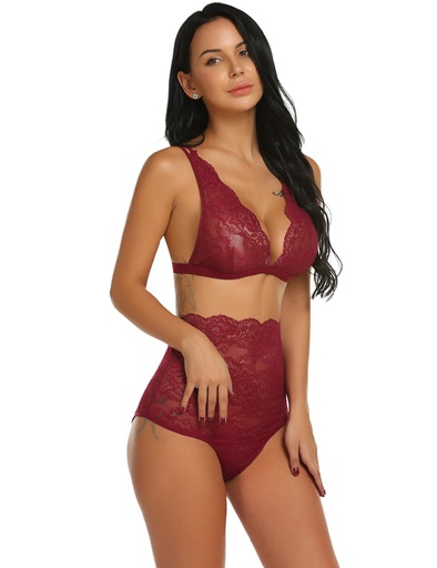 High Waist Lingerie Set-LS-06102