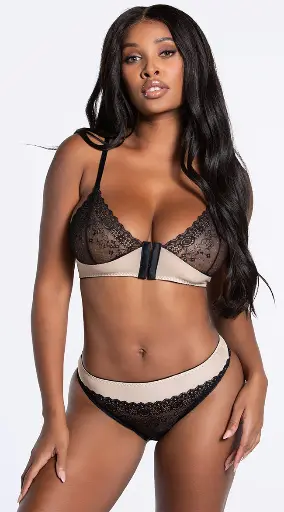 [LS-06007-NU] Front Open Lingerie Set LS-06007