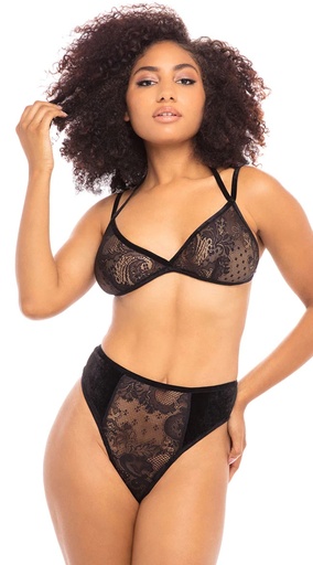 [LS-06350-BK] Regular Lingerie Set-LS-06350