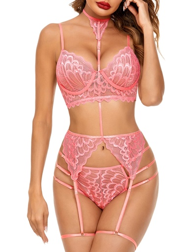 Garter Lingerie Set-LS-06363